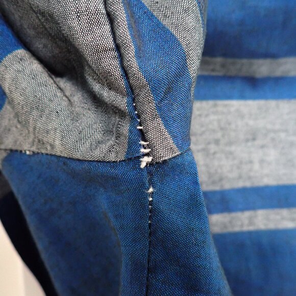 Cute striped puff sleeve 80s-does-50s blouse - Picture 7 of 8